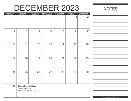 2023 Calendar 2 – Free Printable Calendars