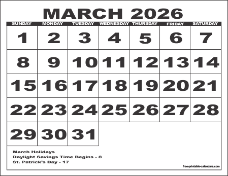 2026 calendar 6 – free printable calendars