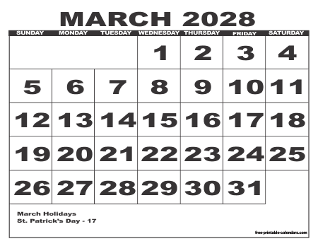 2028 Calendar 6 – Free Printable Calendars 2028 Calendar 6 – Free Printable Calendars