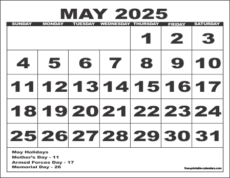 2025 Calendar 6 – Free Printable Calendars