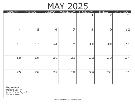 2025 Calendar 3 – Free Printable Calendars