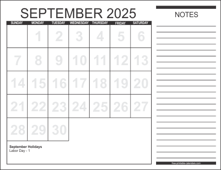 2025 Calendar 1 – Free Printable Calendars